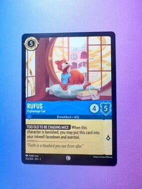 rufus [the rescuers] - 153/204 (common) — lorcana: into the inklands